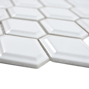 Mozaika ceramiczna kolor biały połysk T15