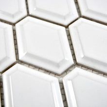 Załaduj obraz do przeglądarki galerii, Mozaika ceramiczna kolor biały połysk T15
