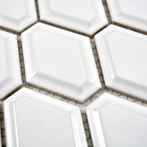 Mozaika ceramiczna kolor biały połysk T15