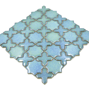 Mozaika ceramiczna kolor mix zielony połysk T 136