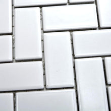 Załaduj obraz do przeglądarki galerii, Mozaika ceramiczna kolor biały mat T4

