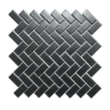 Załaduj obraz do przeglądarki galerii, Mozaika ceramiczna kolor czarny mat T 51
