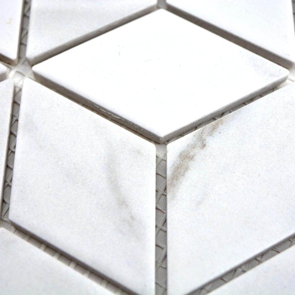 Aranżacja Mozaika ceramiczna kolor biały mat T6