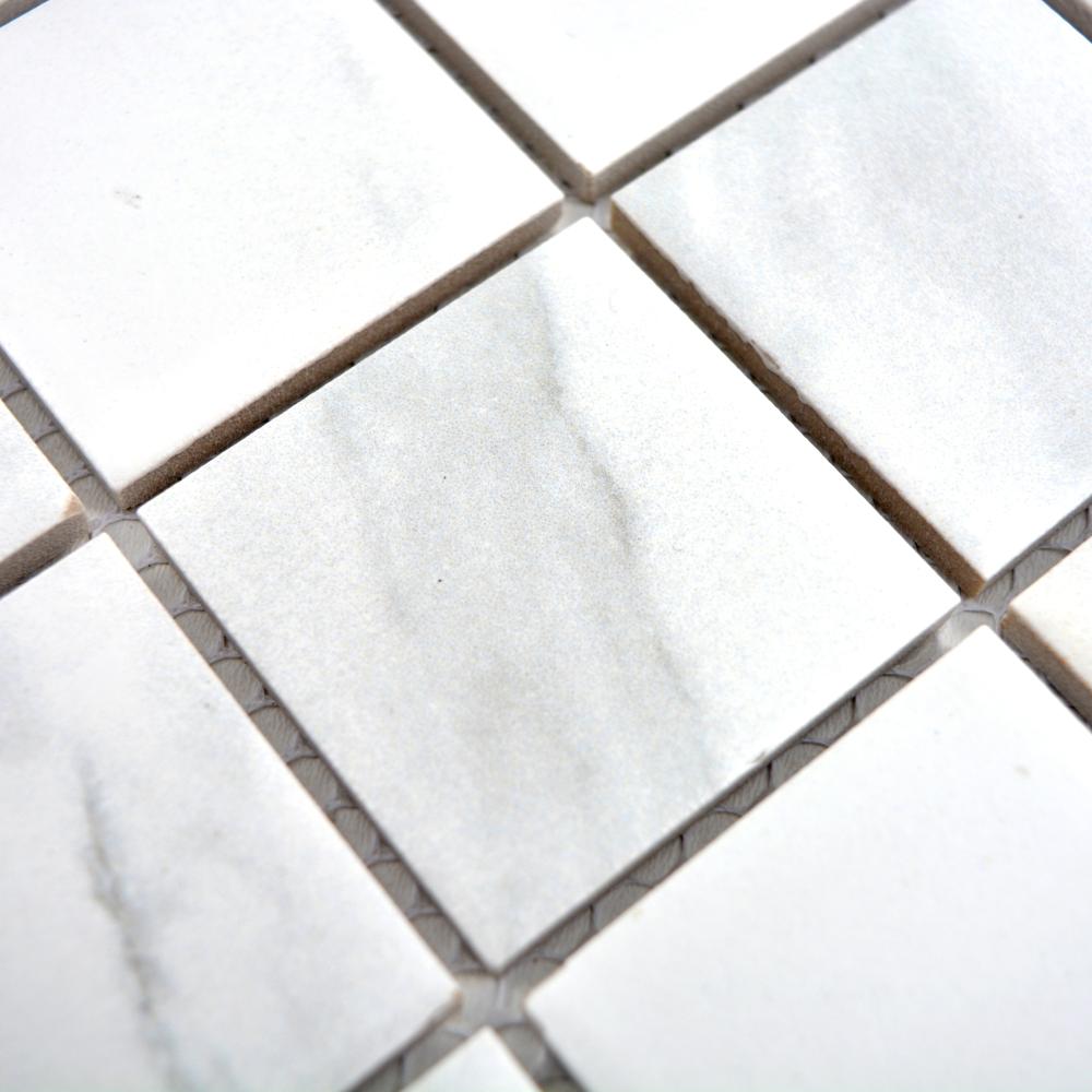 Aranżacja Mozaika ceramiczna kolor biały mat T8