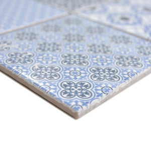 Mozaika ceramiczna kolor niebieski połysk T 145