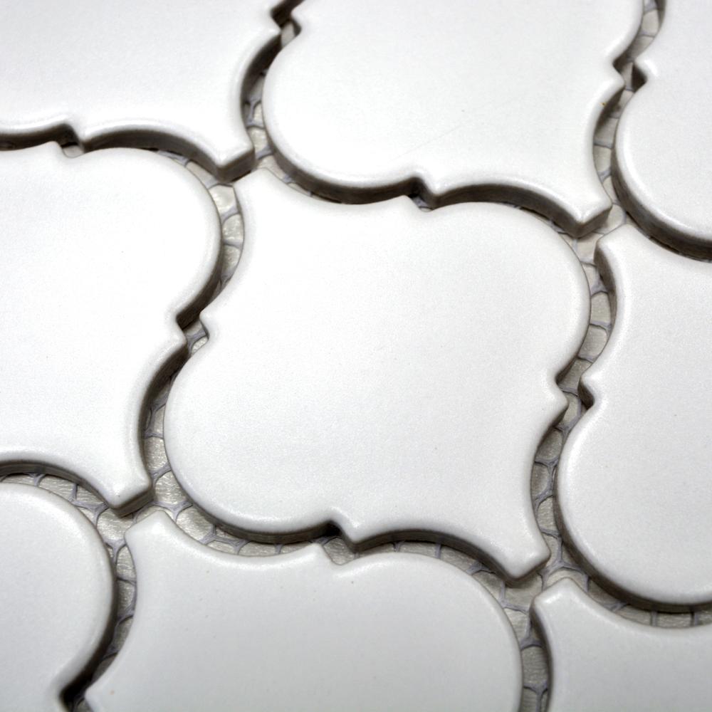 Aranżacja Mozaika ceramiczna kolor biały mat T10