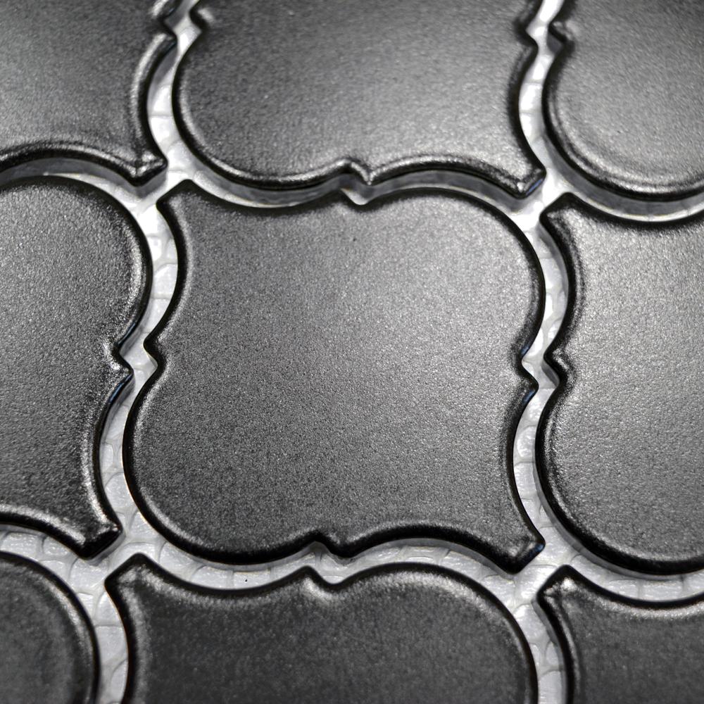 Aranżacja Mozaika ceramiczna kolor czarny mat T 53