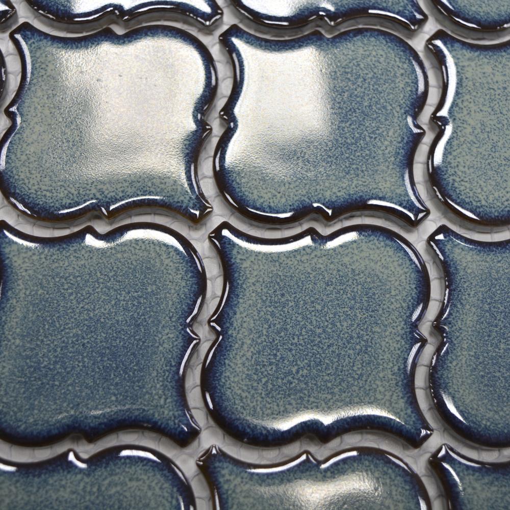 Aranżacja Mozaika ceramiczna kolor niebieski połysk T 146