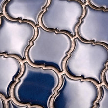 Załaduj obraz do przeglądarki galerii, Kolor niebieski błękitny kobaltowy połysk mozaika ceramiczna
