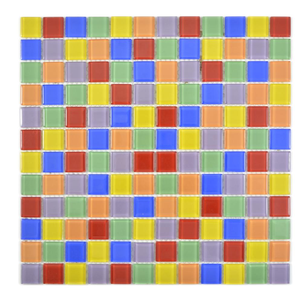 Mozaika szklana kolor mix wielokolorowy połysk T 603
