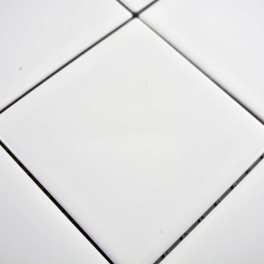 Aranżacja Mozaika ceramiczna kolor biały połysk T18