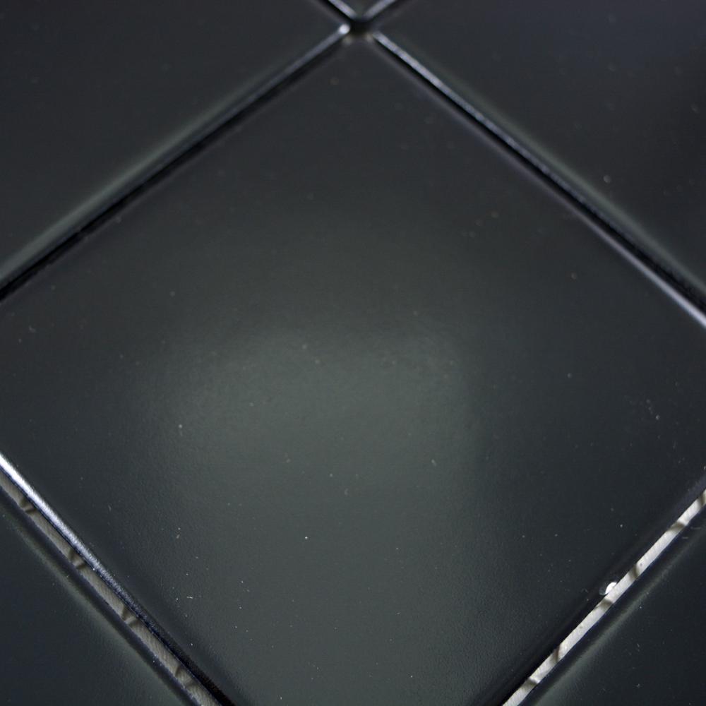 Aranżacja Mozaika ceramiczna CZARNA 10X10 CM ( mat ) MM 0846