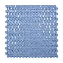 Załaduj obraz do przeglądarki galerii, Mozaika szklana kolor niebieski mat hexagon T 540
