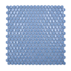 Mozaika szklana kolor niebieski mat hexagon T 540