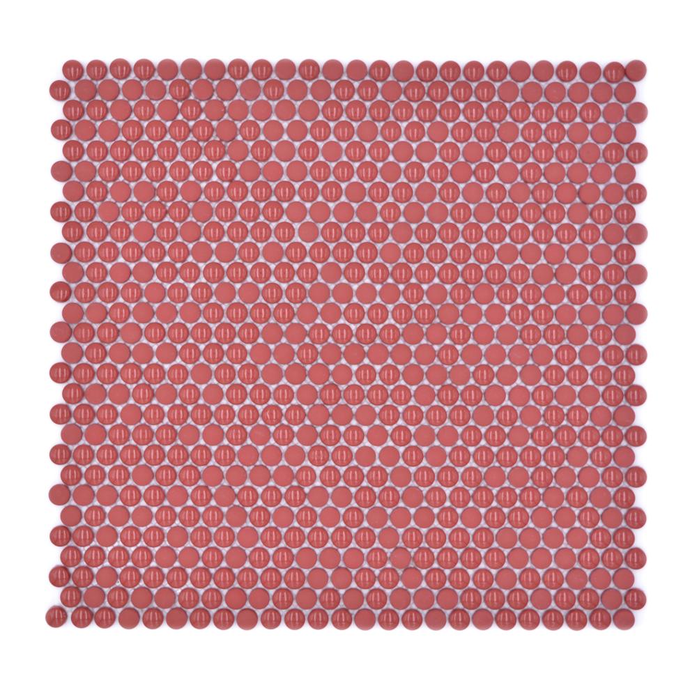 Mozaika szklana kolor czerwony mat T 516
