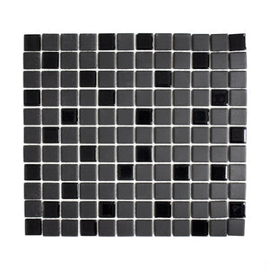 Mix mozaika ceramiczna / szkło kolor czarny mat