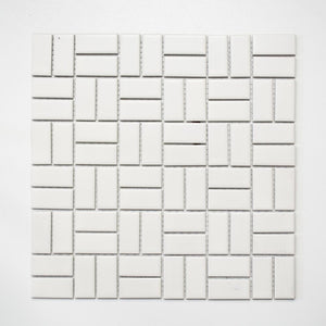 Mozaika ceramiczna kolor biały mat T12