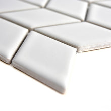 Załaduj obraz do przeglądarki galerii, Mozaika ceramiczna kolor biały połysk T21
