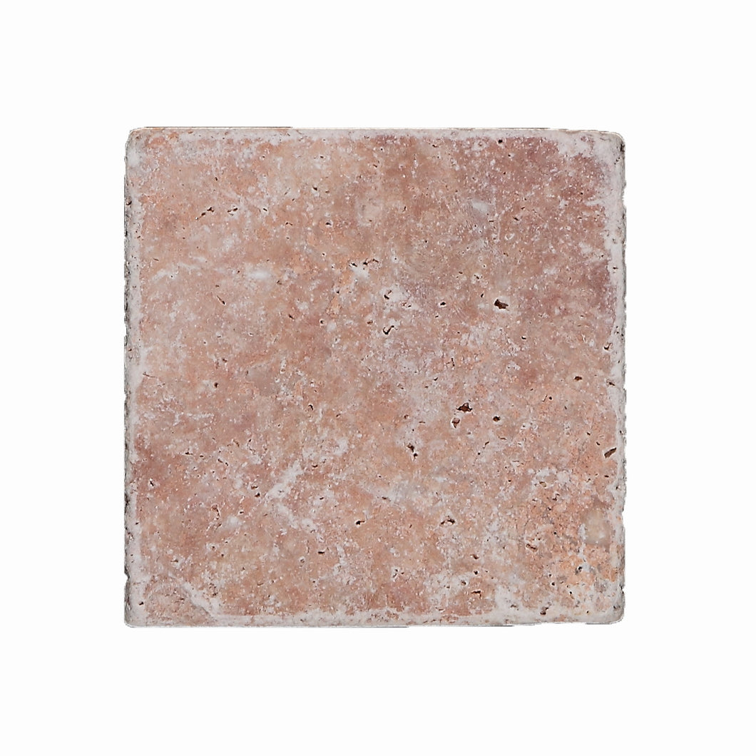 Mozaika kamienna - traweryn kolor czerwony mat T 344