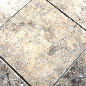 Mozaika kamienna - traweryn kolor mix biały szary mat T 354