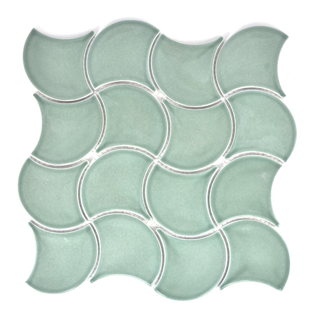 Mozaika ceramiczna kolor jasny zielony połysk T 104