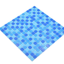 Załaduj obraz do przeglądarki galerii, Mozaika szklana kolor mix niebieski turkusowy połysk T 534
