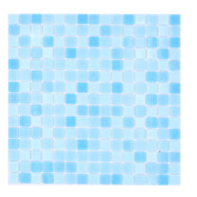 Załaduj obraz do przeglądarki galerii, Mozaika szklana kolor mix niebieski jasny połysk T 532
