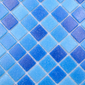 Mozaika szklana kolor niebieski mieszany połysk T 544