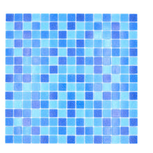 Załaduj obraz do przeglądarki galerii, Mozaika szklana kolor niebieski mieszany połysk T 544
