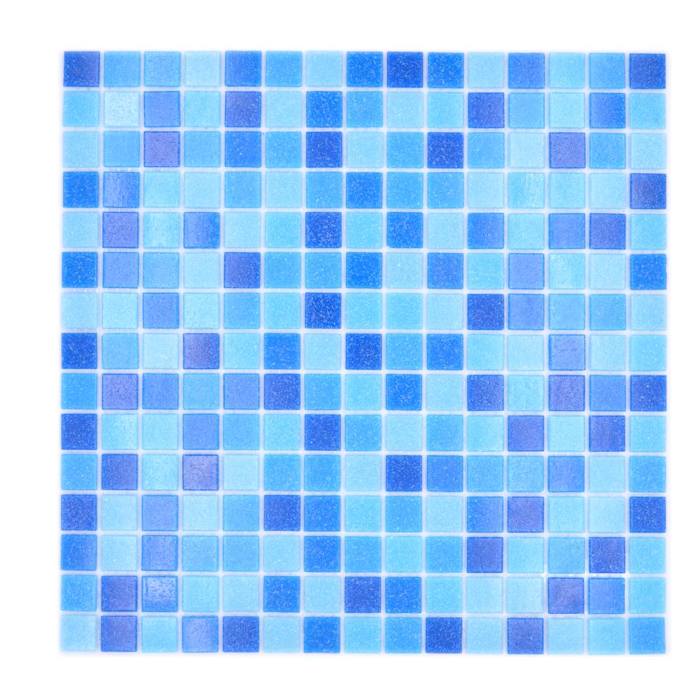 Mozaika szklana kolor niebieski mieszany połysk T 545