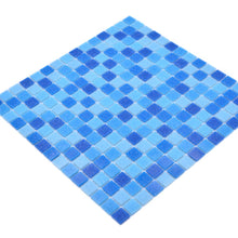 Załaduj obraz do przeglądarki galerii, Mozaika szklana kolor niebieski mieszany połysk T 545
