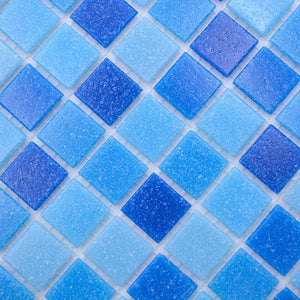 Mozaika szklana kolor niebieski mieszany połysk T 545