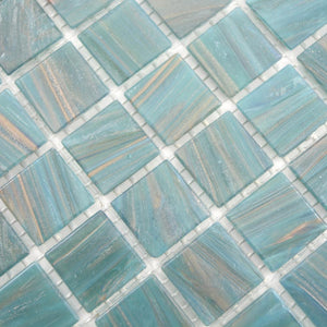 Mozaika szklana kolor turkusowy połysk T 550