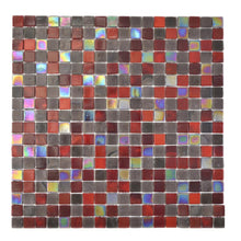 Załaduj obraz do przeglądarki galerii, Mozaika szklana kolor brązowy czerwony połysk T 507
