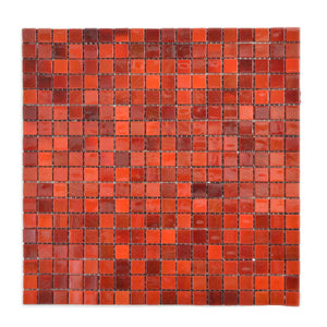 Mozaika szklana kolor czerwony połysk T 518