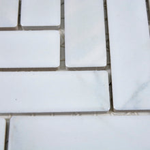 Załaduj obraz do przeglądarki galerii, Mozaika ceramiczna kolor biały mat T13
