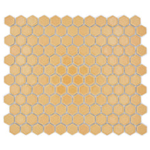 Załaduj obraz do przeglądarki galerii, Mozaika ceramiczna kolor mix brązowy kawowy pomarańczowy połysk hexagon T 117
