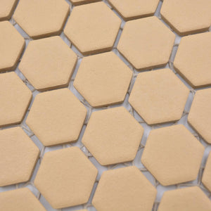 Mozaika ceramiczna kolor mix brązowy kawowy pomarańczowy mat hexagon T 115