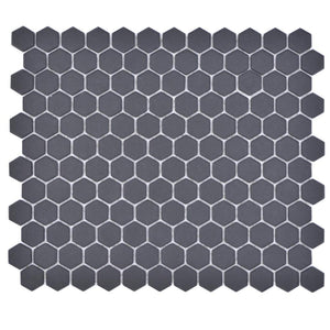 Mozaika ceramiczna kolor czarny mat hexagon T 64