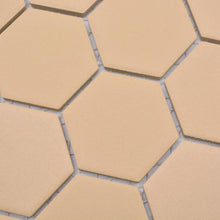 Załaduj obraz do przeglądarki galerii, Mozaika ceramiczna kolor mix brązowy kawowy pomarańczowy mat hexagon T 116
