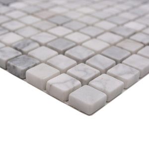 Marmur kolor biały mat mozaika kamienna