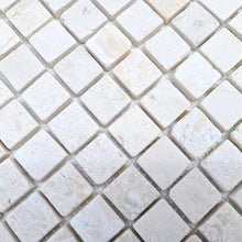 Załaduj obraz do przeglądarki galerii, Mozaika kamienna - marmur kolor biały mat T 238
