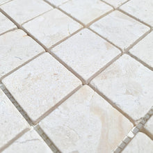 Załaduj obraz do przeglądarki galerii, Mozaika kamienna - marmur kolor biały mat T 239
