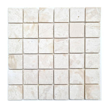 Załaduj obraz do przeglądarki galerii, Mozaika kamienna - marmur kolor biały mat T 239
