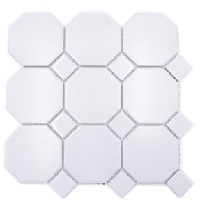 Mozaika ceramiczna kolor biały mat T14