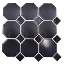 Załaduj obraz do przeglądarki galerii, Mozaika ceramiczna kolor czarny mat T 55

