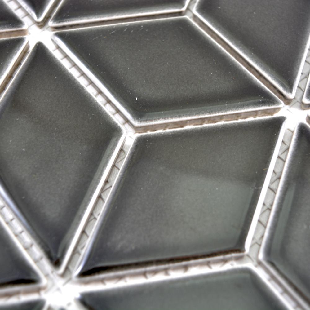 Aranżacja Mozaika ceramiczna kolor czarny połysk T 86 - MOZ 5782 VP