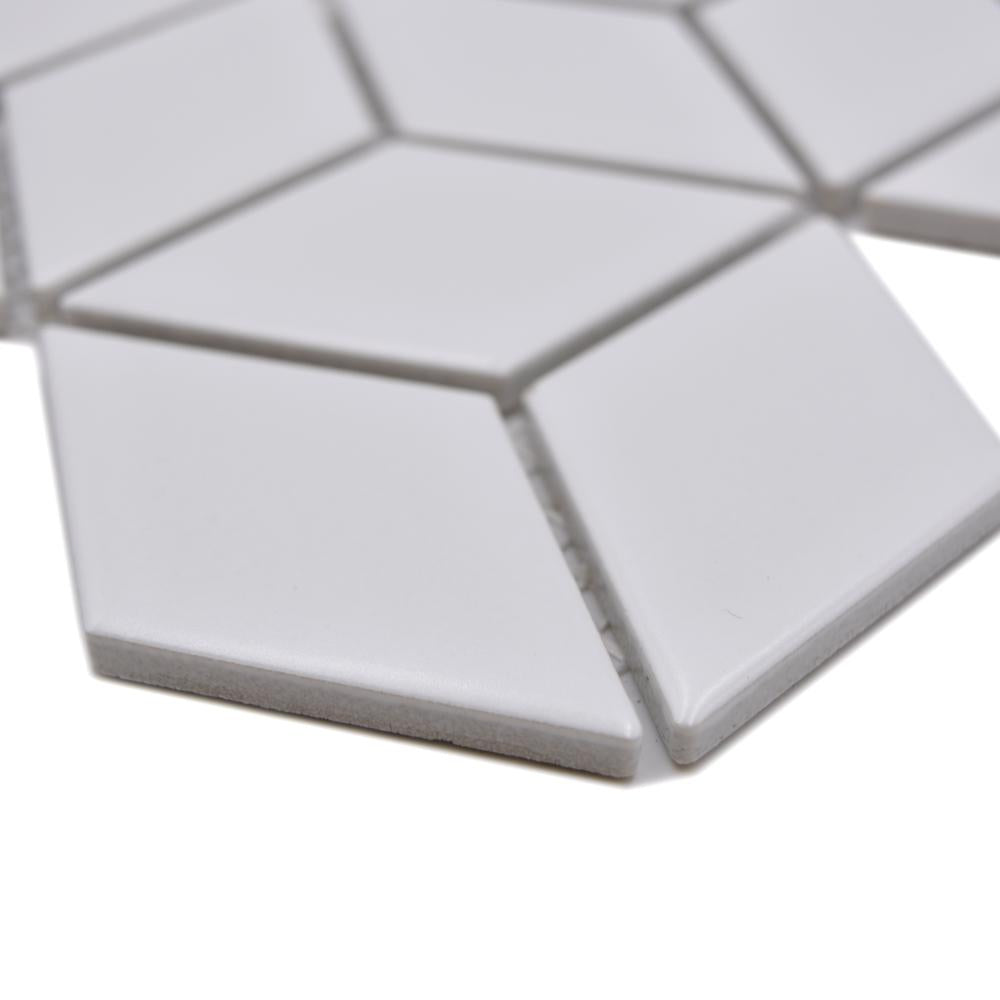 Aranżacja Mozaika ceramiczna kolor biały mat T15