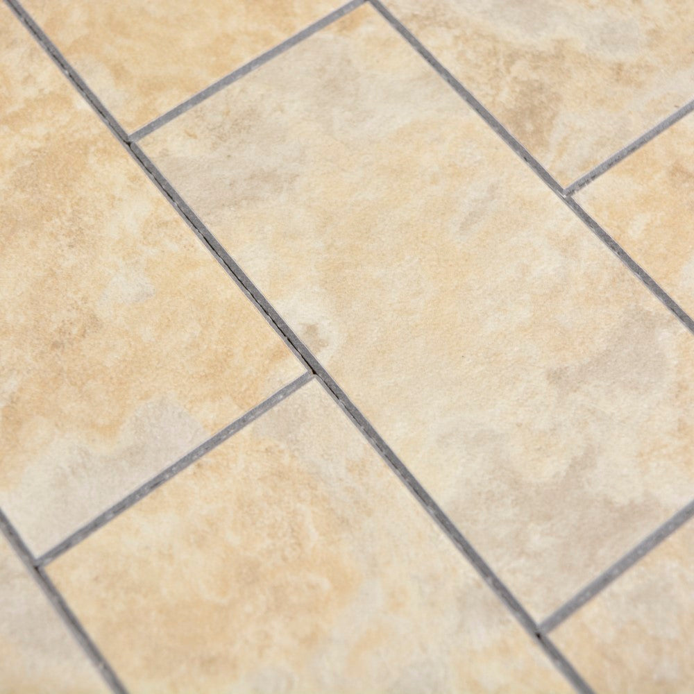 Aranżacja Samoprzylepny-winyl kolor beżowy mat T 653