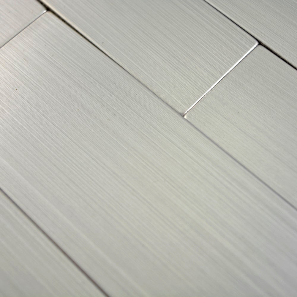 Aranżacja Samoprzylepna mozaika mix - aluminium / metal kolor srebrny metal połysk T 481